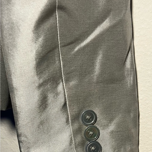 Ralph Lauren Silver Jacket size 6 preppy minimalist career - Picture 4 of 5